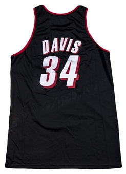 2000-01 Dale Davis Game Used Portland Trail Blazers Road Jersey 